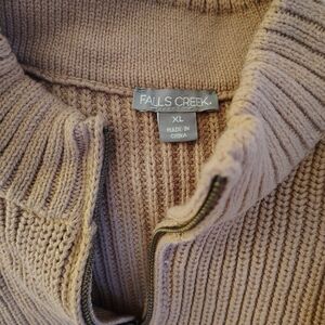 Falls Creek Tan Ribbed Knit Sweater